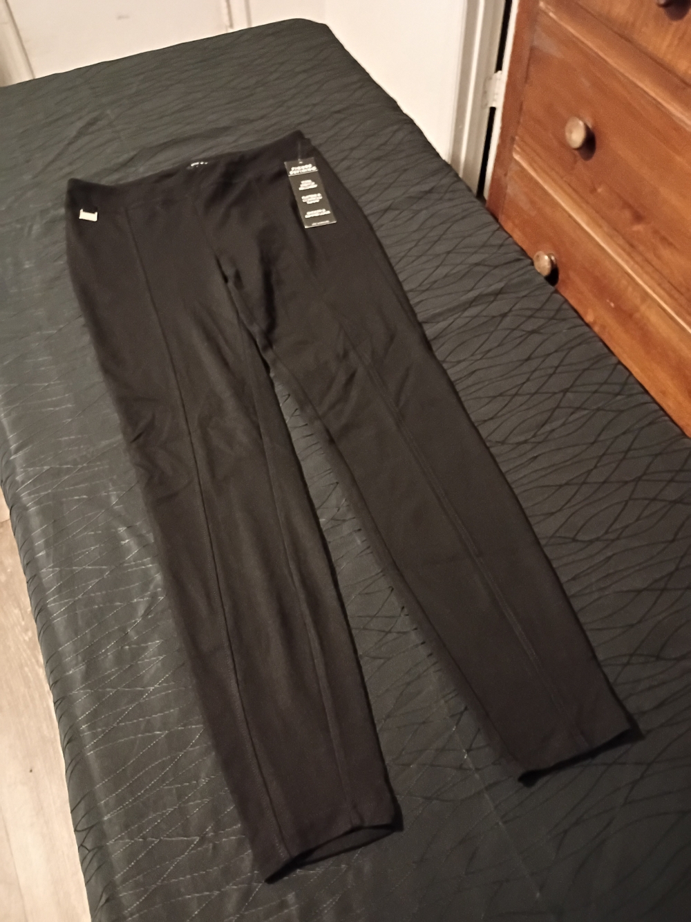 Zac & Rachel Black Slim Straight-Leg Pants